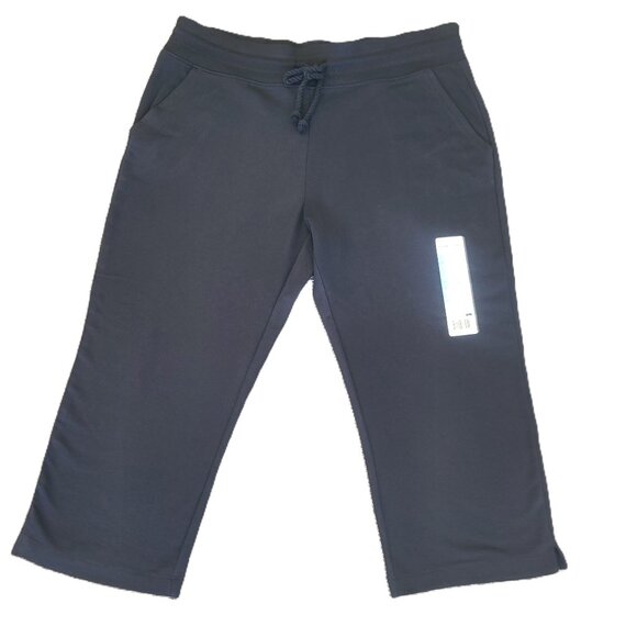 Eddie Bauer Pants - NWT EDDIE BAUER Cotton Blend Black Casual Capri Pants Soft Stretch Size Large